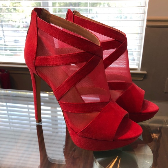 Mix No. 6 Shoes - Suede & Mesh NWOT Heels